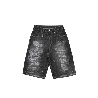 Destroyed Denim Short