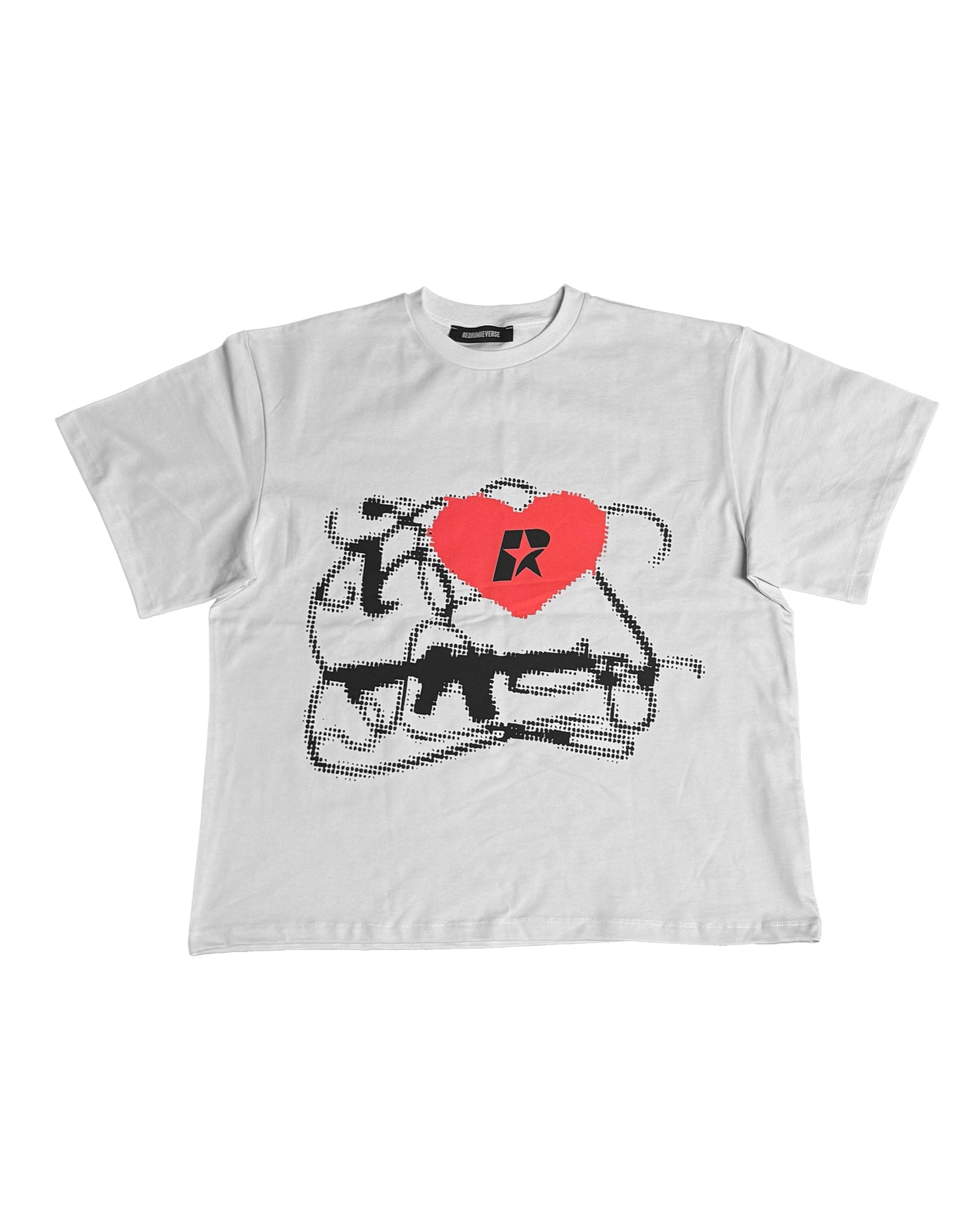 Gun White Tee