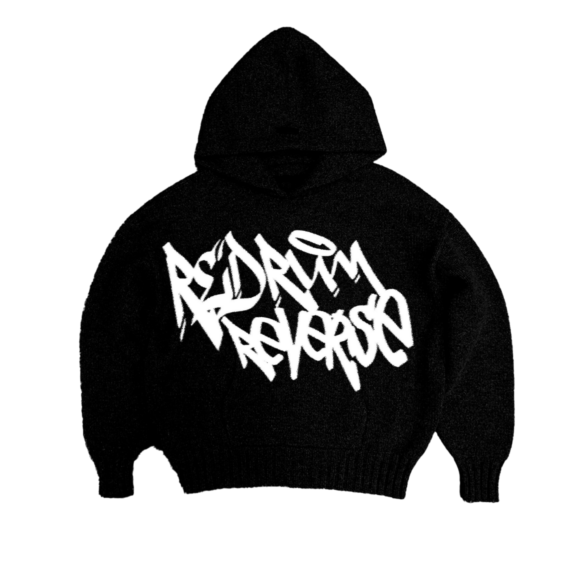Graffiti Knit Hoodie